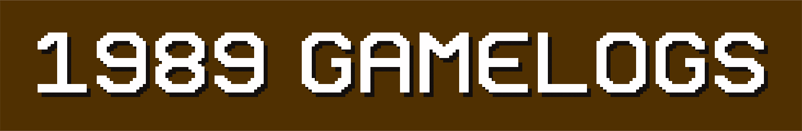 1989 Dynasty Game Logs | Tecmo Bowl League