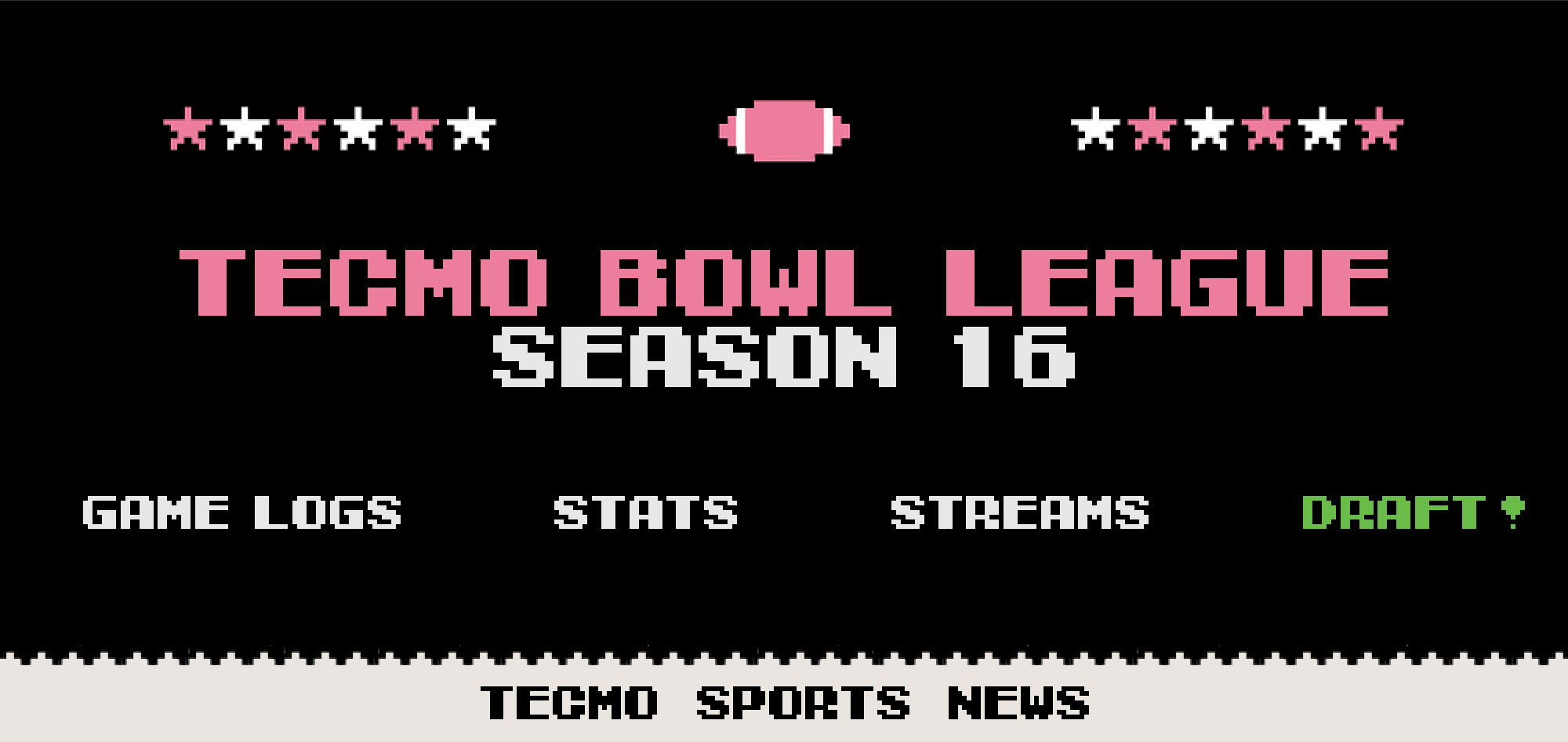 TBL 16 Draft Results | Tecmo Bowl League