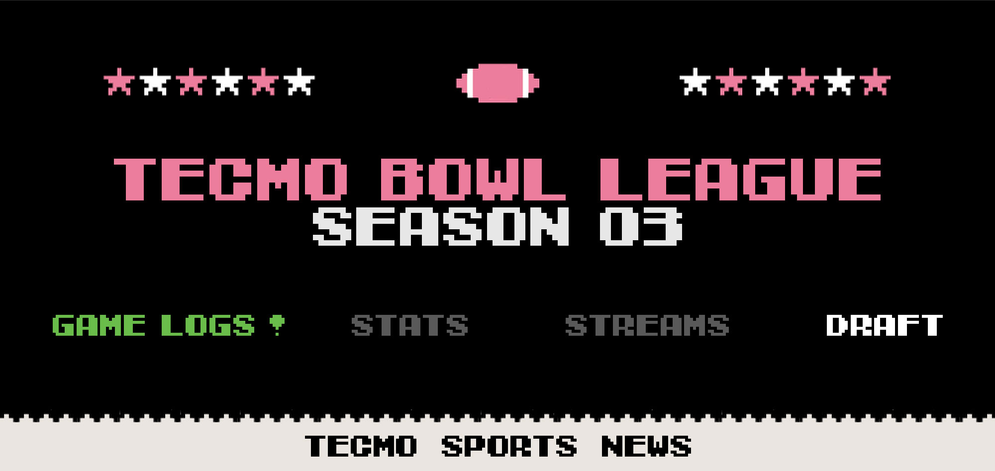 TBL 03 Game Logs | Tecmo Bowl League