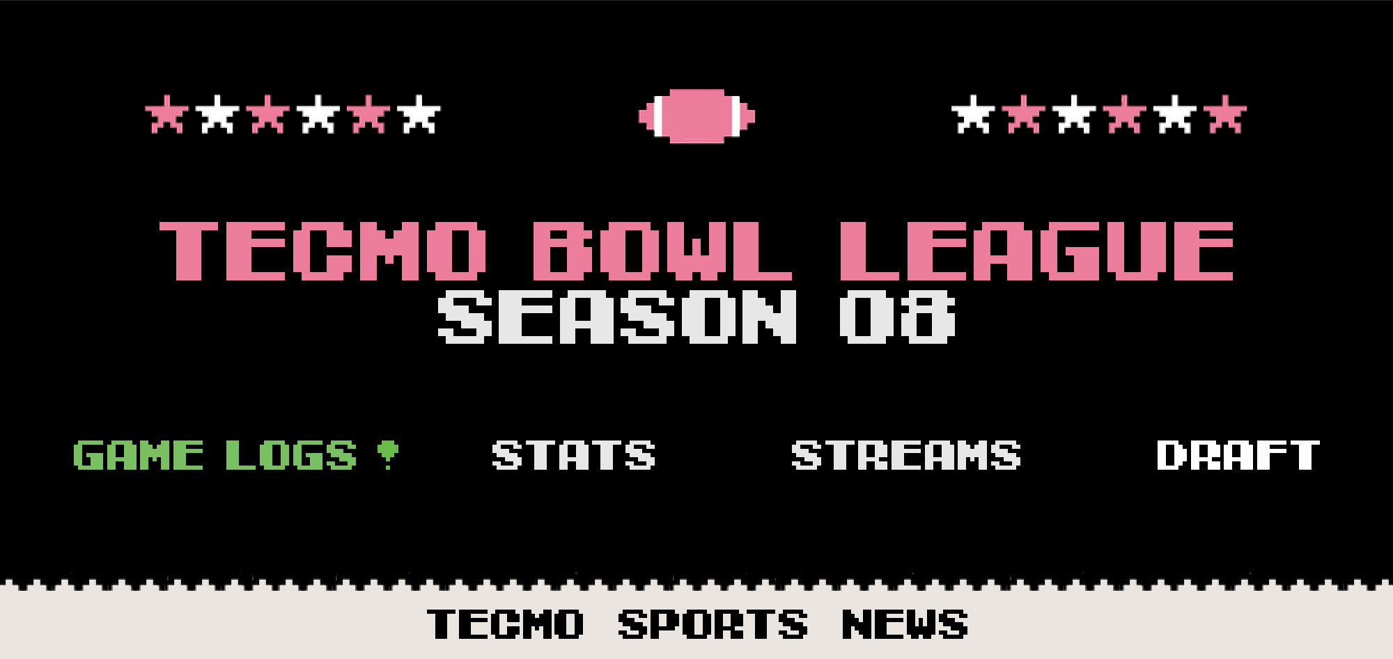 TBL 08 Game Logs | Tecmo Bowl League