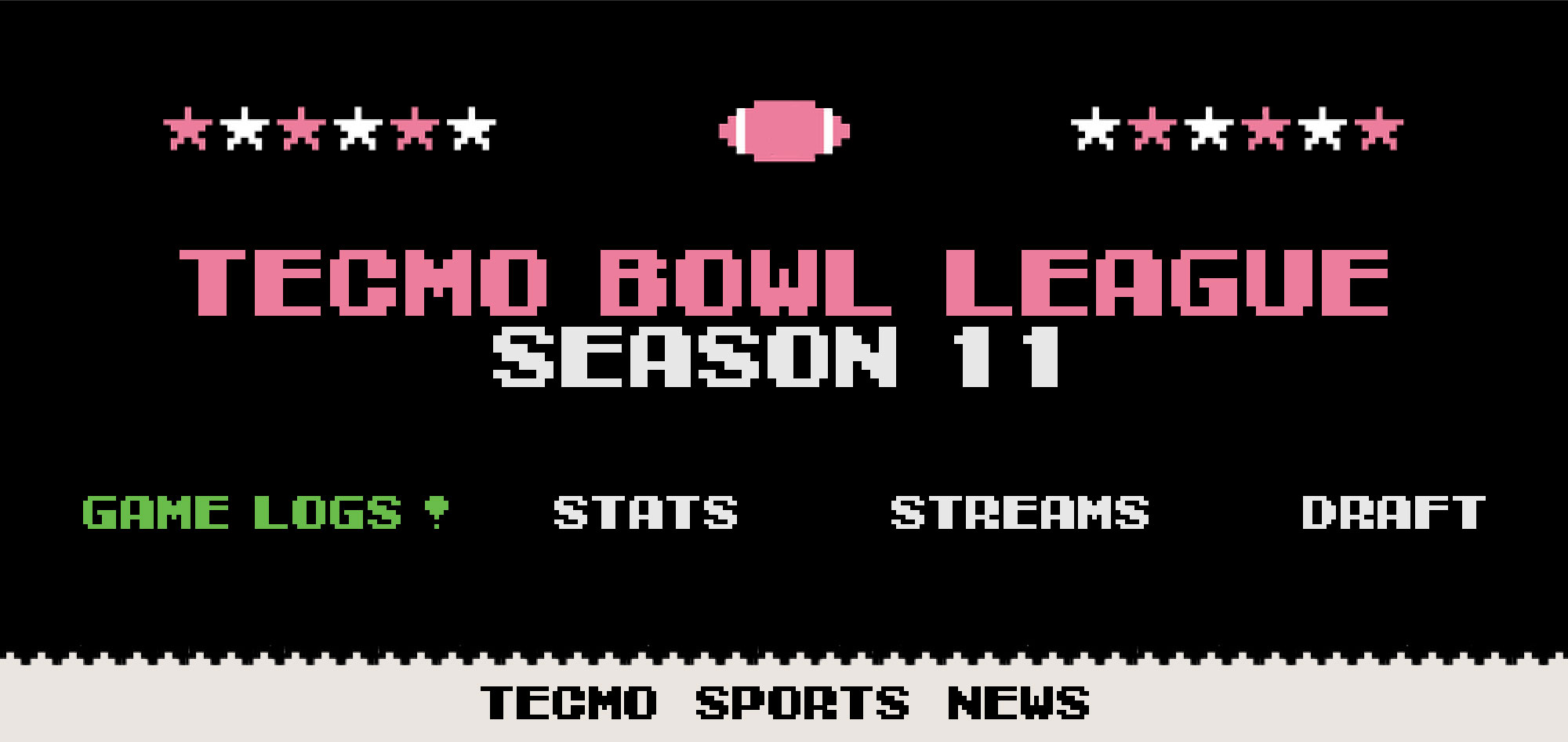 TBL 11 Game Logs | Tecmo Bowl League