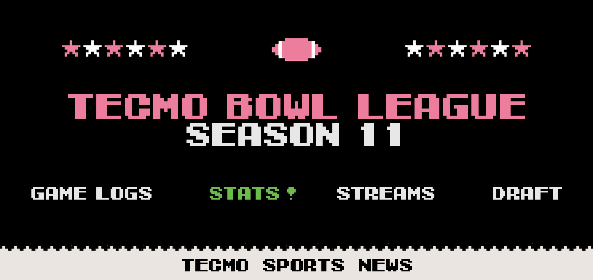 TBL 11 Stats | Tecmo Bowl League