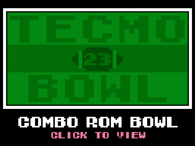 Combo Rom Challenge Tournament | Tecmo Bowl League